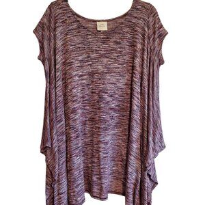 Knox Rose Short Sleeve Poncho Blouse